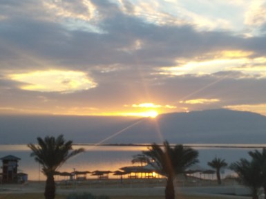 dead sea sunrise